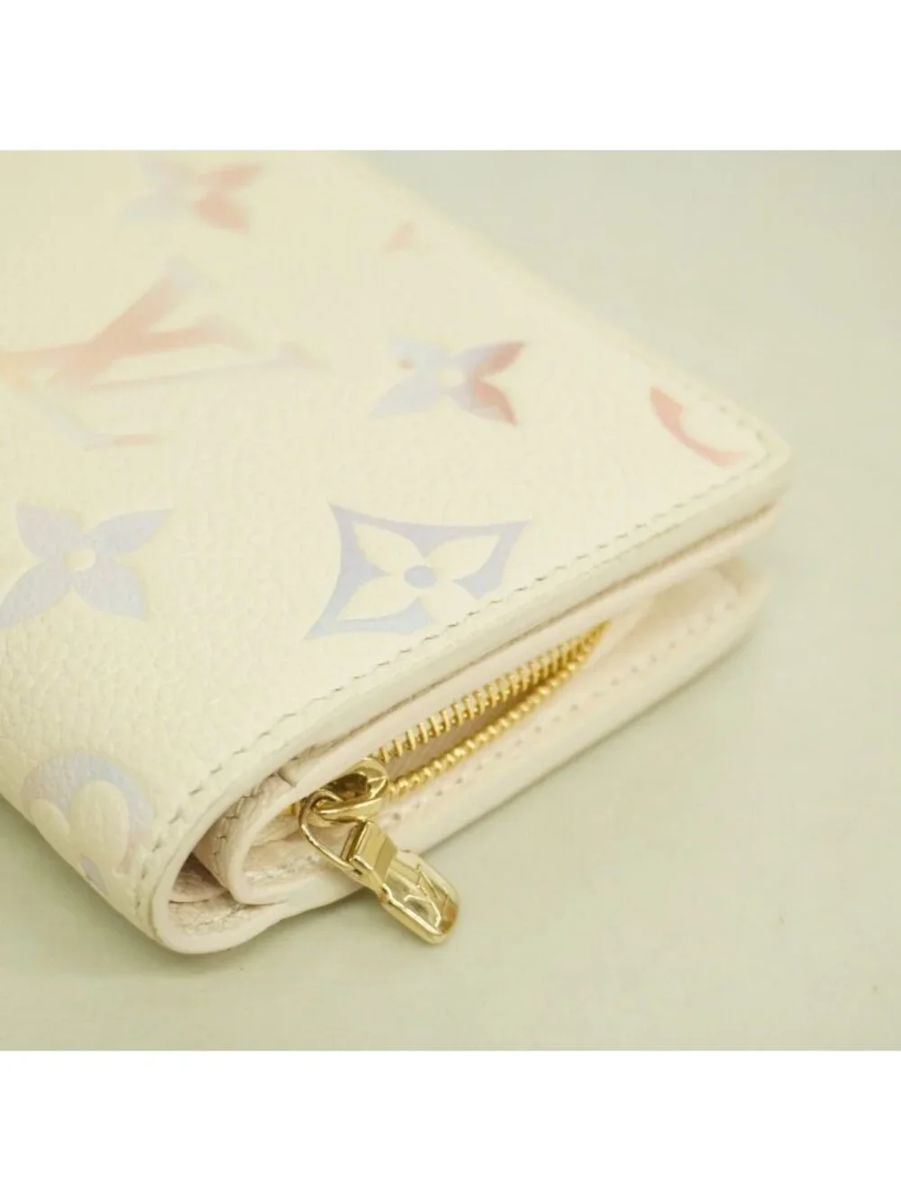 Louis Vuitton Wallet Monogram Empreinte Portefeuille Clair Dream Beige